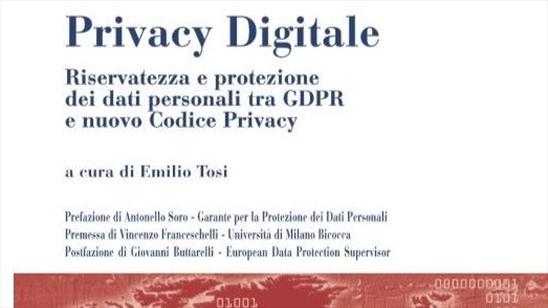 IX Convegno DNT - Persona, riservatezza, protezione dei dati personali e GDPR  nella società digitale